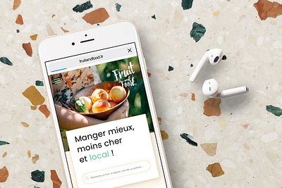 Anti-waste application anti waste app application branding color colorful design food fruit fun graphic design home page iphone minimalist mobile mobile first mockup phone ui ux