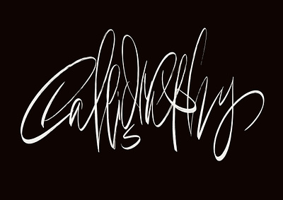 calligraphy brush calligraphy design experiment handwritten letters procreate