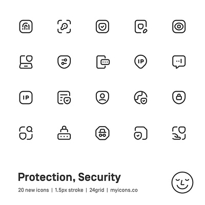 Myicons✨ — Protection, Security vector line icons pack figma figma icons icon design icon designer icon pack icons icons design icons pack interface icons line icons sketch icons ui ui design ui designer ui icons ui kit ui pack web design web designer