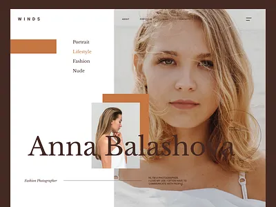 WINDS - The Beauty App fashion website modern fashion website