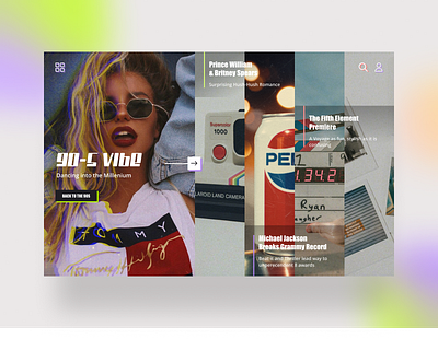 Feel the vibe of 90-s (free mockup) 90s concept design dribbble shot ui ui ux vibe web design webdesign