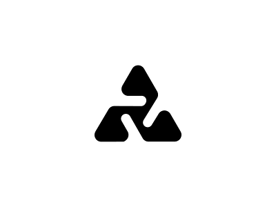 Triangle abstract black geo geometric icon logo mark shape symbol triangle