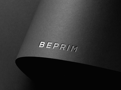 Folder Beprim black branding corporate identity folder paper visual identity