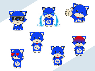 lumenswap sticker set character crypto cute design illustration lumenswap sticker telegram token