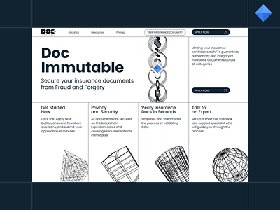 Doc Immutable 3d animation branding graphic design illustration logo motion graphics ui ux web webdesign website