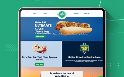 STARS Drive-In Website Design burger bytestechnolab ecommerce figma food fooddelivery uiux
