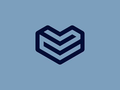 L+C+heart isometric brand design brand identity branding brandmark custom logo design design heart identity identity designer letter lettering logo logo design logo designer mark monogram monoline type typography