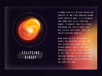 Binary Stars Animation astronomy cosmos dark mode dashboard futuristic game design geek geometric star hud illustrations interface night sky night sky animation planets space design space interface space ui space ux star animation stars