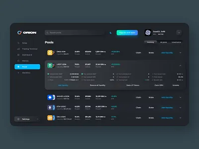Orion Terminal Dashboard animation blockchain branding crypto crypto design cryptocurrency design graphic design illustration interface logo ui web