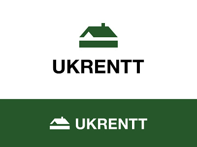Ukrentt Logo brand designer flat graphic designer logo designer logo for sale logo maker logoground minimal minimalist property real estate roof stock logos