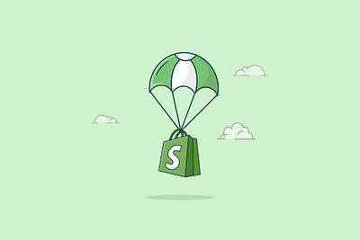 Shopify Drop shipping Icon Illustration. design drop shipping dropshipping ecommerce flat design flat illustration illustration minimal shopify ui vector