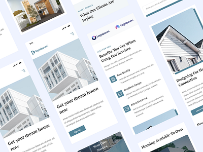 Dream House Selling Website Mobile Version app branding design design home finder home home design house house design house finder illustration inspiration iphone logo minimal mobile mobile design ui uiux vector