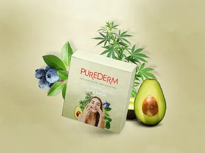 Package Design for Purederm 2d 2d art 2d package design brand branding design digital digital art graphic design identity branding illustration minimal modern natural organic package package design vector vegan