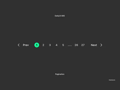Pagination DailyUI 085 085 dailyui design pagination ui