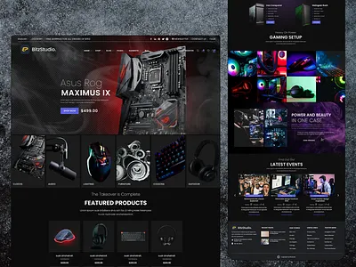 Web UI Design (Gaming Pc) 3d animation app branding design graphic design icon illustration logo motion graphics ui web