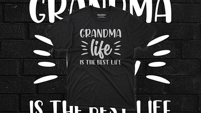 T-shirt design for grandma adobe illustrator grandma grandma shirt graphic design pod design pod designer shirt design typography