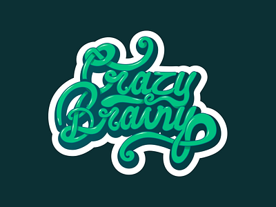Lettering for our Hackaton Crazy Brainy avanza branding hackaton illustration illustrator ipadpro lettering logo