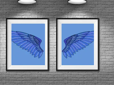 The angel wings.The beauty and style of the interior of the hous canva design ibispaint x illustration