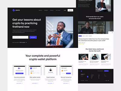 CRYPIK – Crypto Wallet Platform Landing Page binance clean ui coinbase crypto crypto assets crypto portfolio crypto wallet landing page learning crypto platform ui ux web design website design