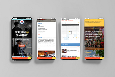 B&O Railroad Museum Site - Mobile design ui ux web design