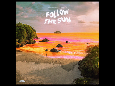 Follow The Sun - Arthur Tan & Massiah album album art album cover beach chill cover cover art design ep lp music pastel summer