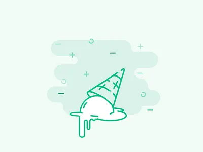 I scream animated animation avanza design empty emptystate food green icecream illustration illustrator state vector