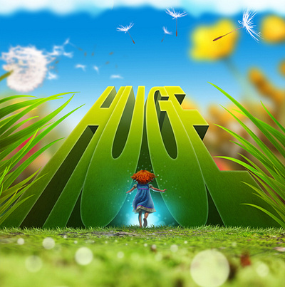 Huge Game 2d 3d art branding design environment games graphic design illustration motion graphics ui