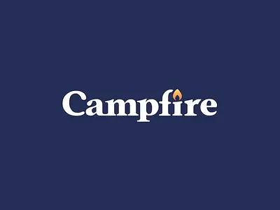 Logo Animation for Campfire 🔥 2d animation after effects animate animated logo animation braning camp campfire dark logo fire flame gif identity logo logo animation motion graphics particular