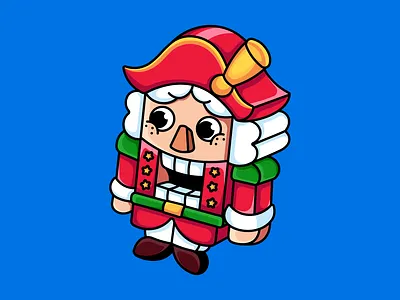 Nutcracker blue character design christmas christmas design christmas logo design gold graphic design illustration logo logo design nut nutcracker nutcracker design nutcracker logo nutcracker nft red vector
