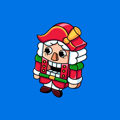 Nutcracker blue character design christmas christmas design christmas logo design gold graphic design illustration logo logo design nut nutcracker nutcracker design nutcracker logo nutcracker nft red vector
