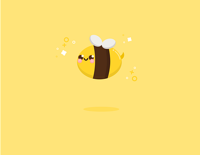 Kawaii Bee app design graphic design icon illustration logo vector