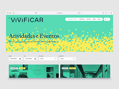 ViViFiCAR Website - Events Pages 💻 animation branding design graphic interface motion graphics typography ui ux web