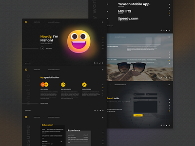 Portfolio design branding creative design minimal ui uiux