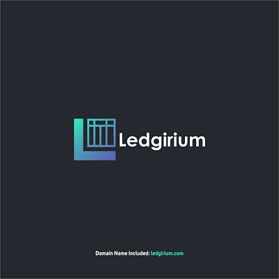 LEDGIRIUM crypto cryptologo dao defi graphic design identity l ledger logo