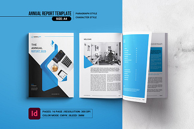 Annual Report Template annual report annual report template bifold brochure business brochure clean company brochure company report corporate brochure creative editable finance indesign template minimal modern multipurpose printable professional