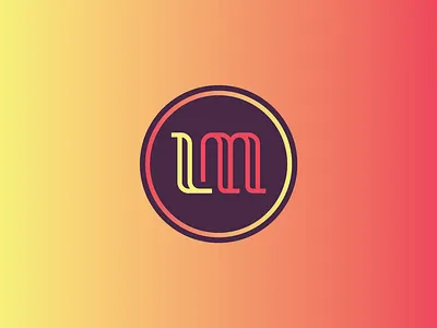 LM - Sales + Strategy Consultancy icon letterforms logo monogram thick lines