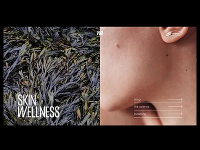 Skin wellness II adobe xd animation branding design minimal motion graphics photography skincare sustainable typography ui