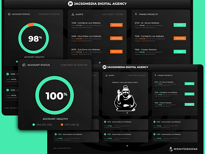 MonitorMonk UI Design dashboard ui ui design ux webdesign