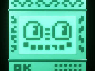 OKPC 3d c4d cinema4d cute eth fun illustrator nft octane okpcnft render web3