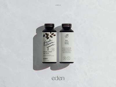 Eden Package Design bottle branding coffee cold brew design eden graphic design illustration latte logo mockup package design packaging