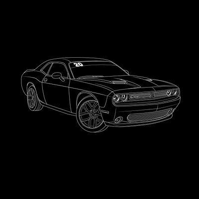 Challenger custom design coloring design ill illustration line art vector