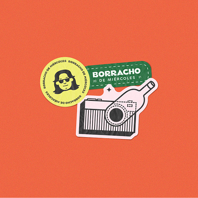 Borracho de miércoles brand branding branding design concept design graphic design illustration logo vector