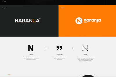 Naranja media brand branding branding design concept design graphic design illustration logo vector