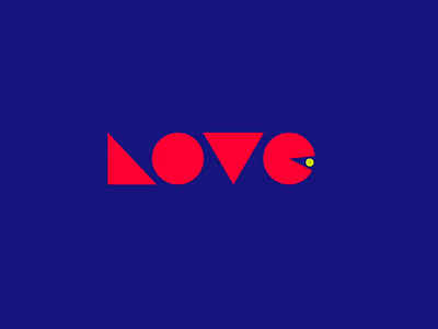 LOVE PAC calligraphy contemporary cosmos custom digital guides identity lettering logo logolearn love minimal pacman premium process script shapes trip type
