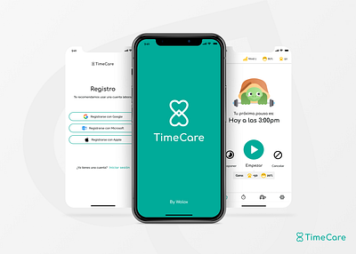 Health app - TimeCare app branding design exercise graphic design health mobile ui user experience ux