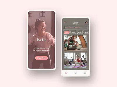 be.fit mobile app design app design creative fitness app feminist app design fitness app design fitness app inspiration minimal app design modern app design ui ui design ui fitness app ui ux ui ux design user interface design ux ux design yoga app design