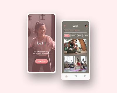 be.fit mobile app design app design creative fitness app feminist app design fitness app design fitness app inspiration minimal app design modern app design ui ui design ui fitness app ui ux ui ux design user interface design ux ux design yoga app design