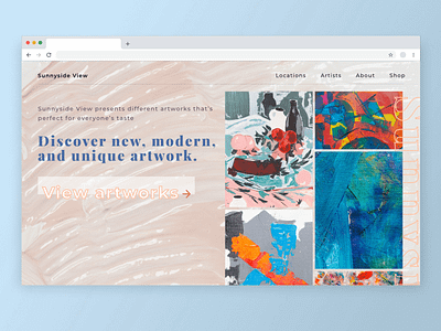 Art Gallery adobexd art gallery dailyui design mobile ui ux xddailychallenge