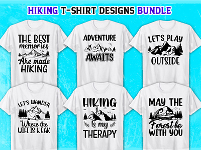 Hiking T-Shirt Design SVG Bundle design hiking hiking t shirt svg svg bundle svg design svg t shirt t shirt t shirt design vector