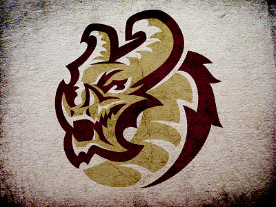Dragon athletics design dragon football illustrartion logo mascot sports